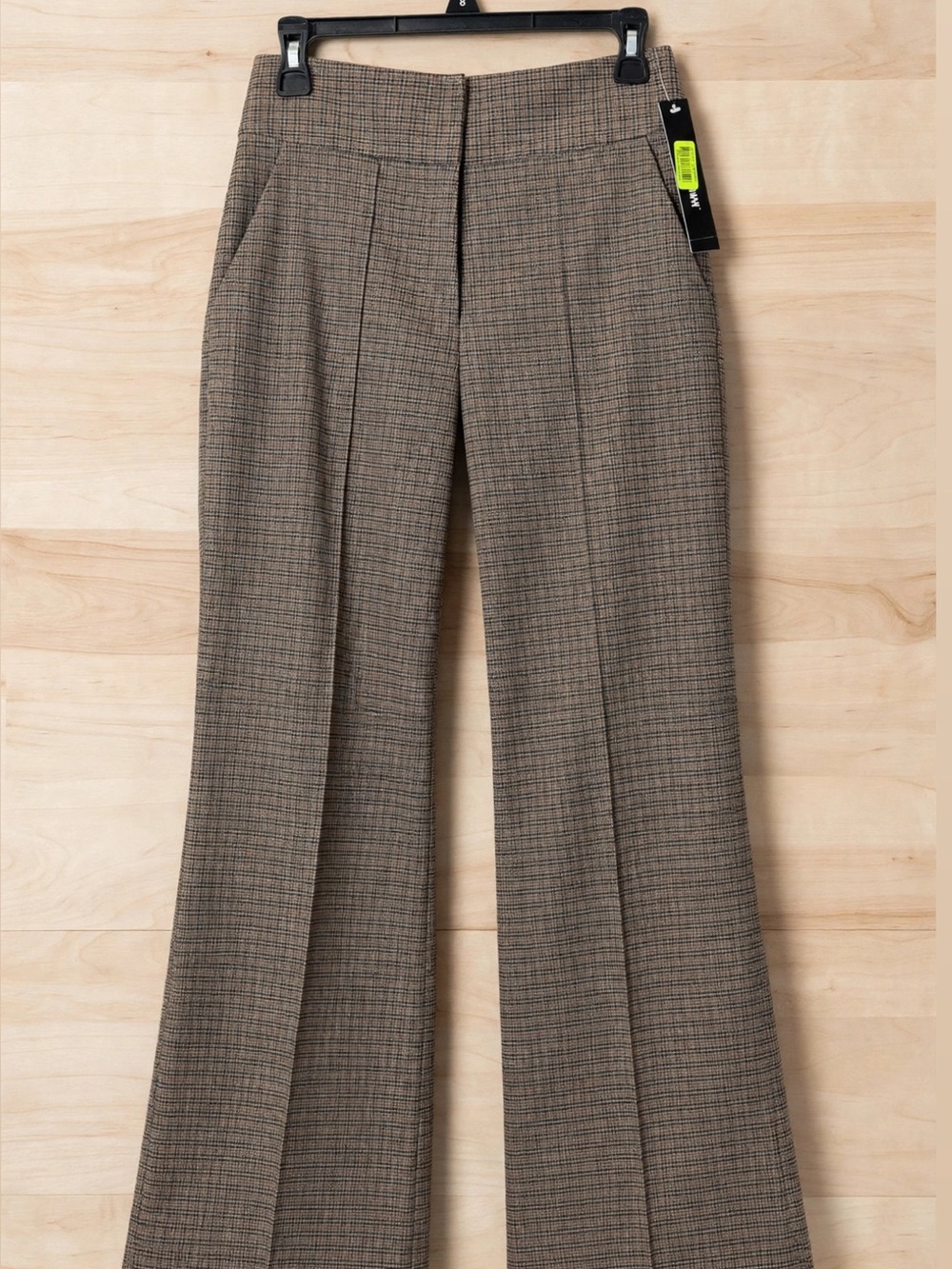 Gianni Bini Brown Plaid Dress Pants